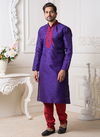 Blue Colour Fancy Latest Designer Party And Function Wear Traditional Mysore Silk Kurta Churidar Pajama Redymade Collection Swaroop-1-17